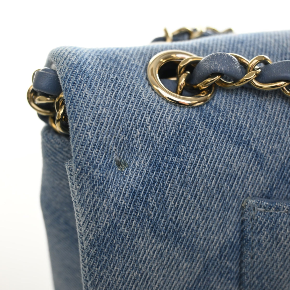 Chanel Medium Denim Classic Double Flap Bag, photo 14 of 17