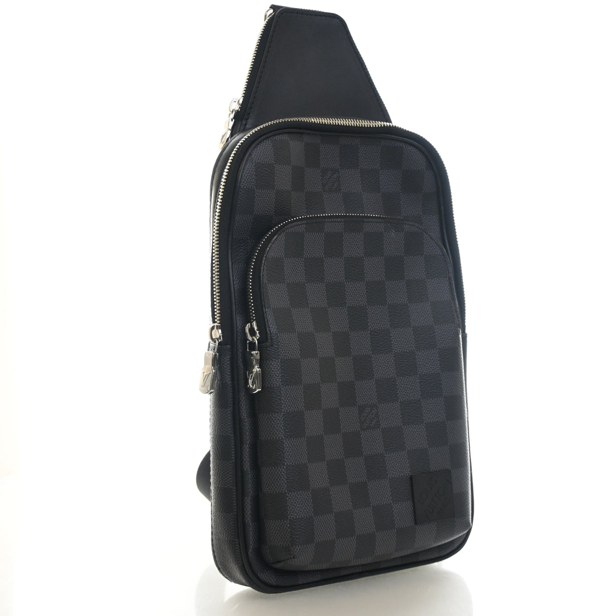 Pre-Owned Louis Vuitton PM Damier Graphite Avenue Sling Bag, front view