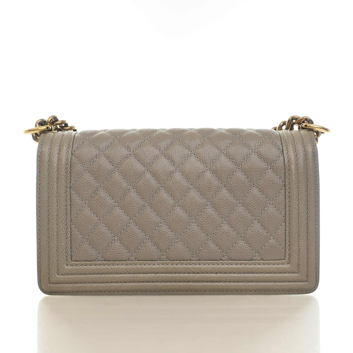 Pre-Owned Chanel Boy Bag Medium Caviar Leather, front view, photo 11 of 22