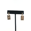 Chanel CC Dog Tag Drop Earr...