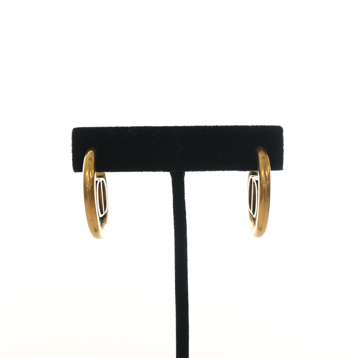 Pre-Owned Christian Dior 30 Montaigne Hoop Earrings, front view