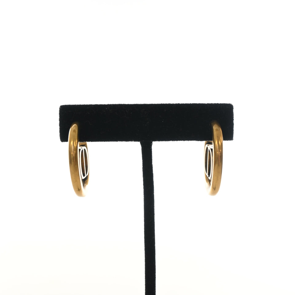 Christian Dior 30 Montaigne Hoop Earrings