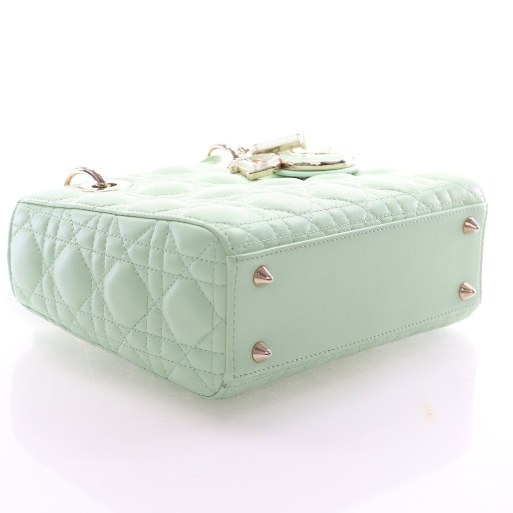 Pre-Owned Christian Dior Lady Dior Small Lambskin, base view