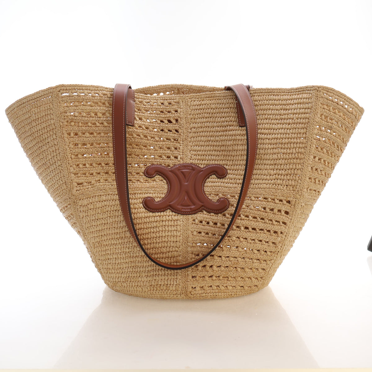 Celine Raffia Classic Panier Couffin Medium Tote, photo 1 of 16
