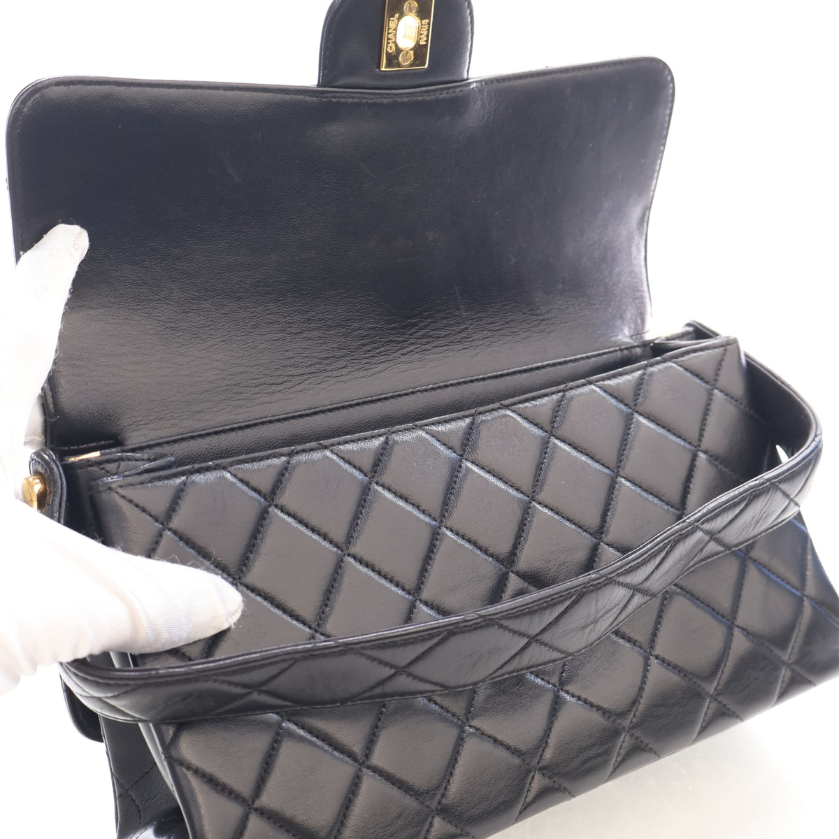 Chanel Vintage Medium Lambskin Double Sided Flap Bag, photo 18 of 20