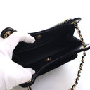 Chanel Small Velvet Wavy CC...