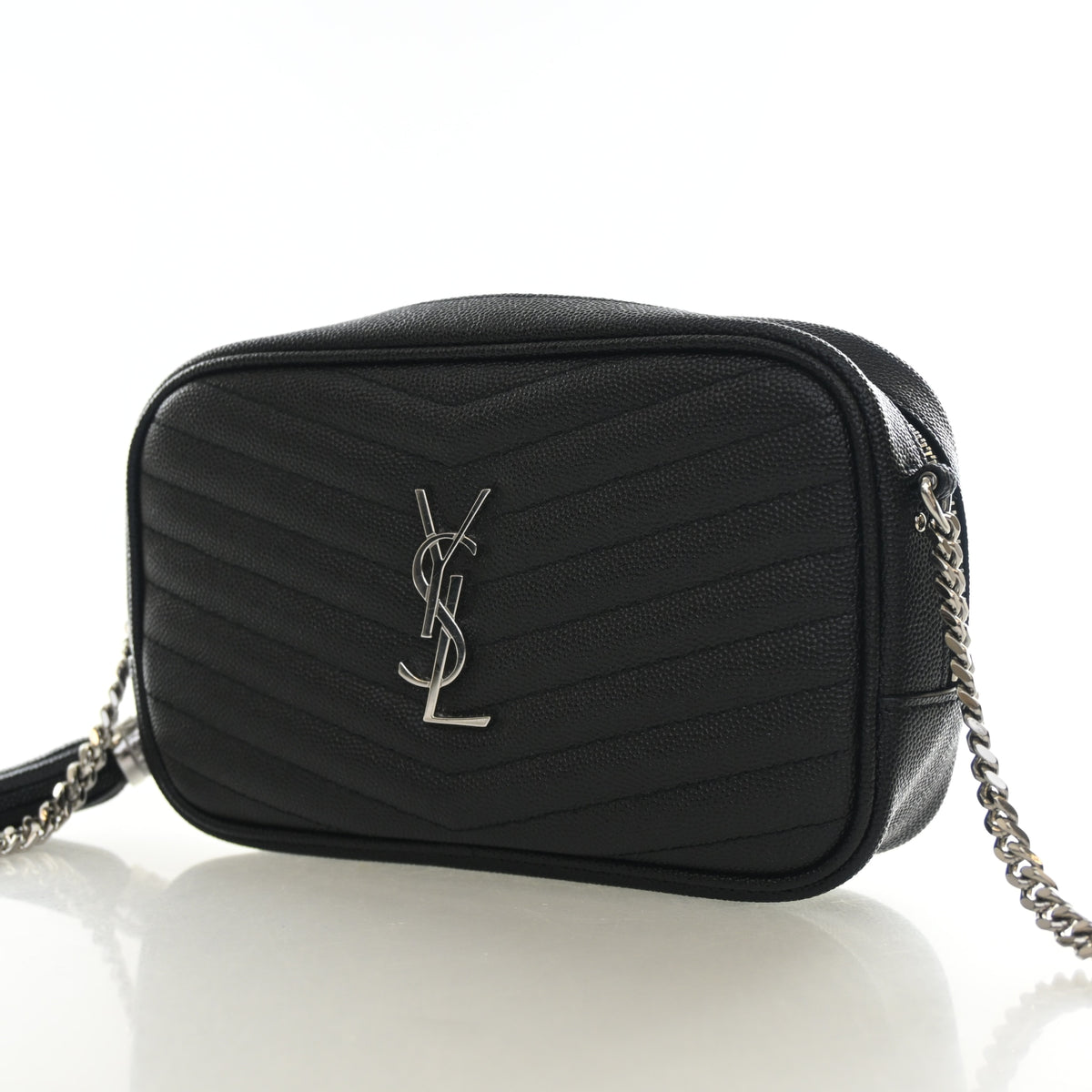 Pre-Owned Saint Laurent Camera Bag Mini Calfskin Lou, front view, photo 3 of 13
