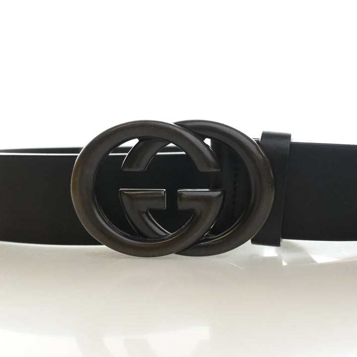 Gucci Calfskin Interlocking G Belt Sz 85/34