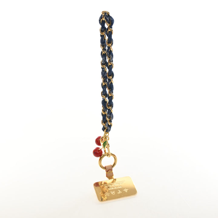 Louis Vuitton x Takashi Murakami Monogram Denim Cerises Phone Holder
