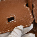 Hermes Vintage Gold Togo Bi...