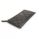 Chanel Grey Camellia Quilte...