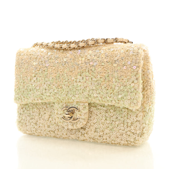 Chanel Mini Sequin CC Flap Bag
