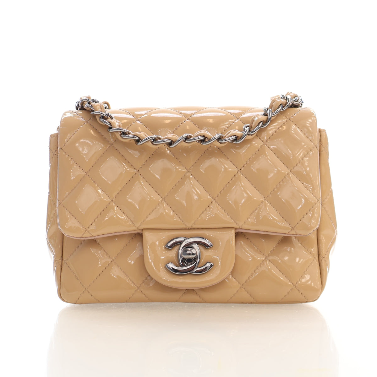 Chanel Mini Patent Square Classic Flap Bag, photo 1 of 16
