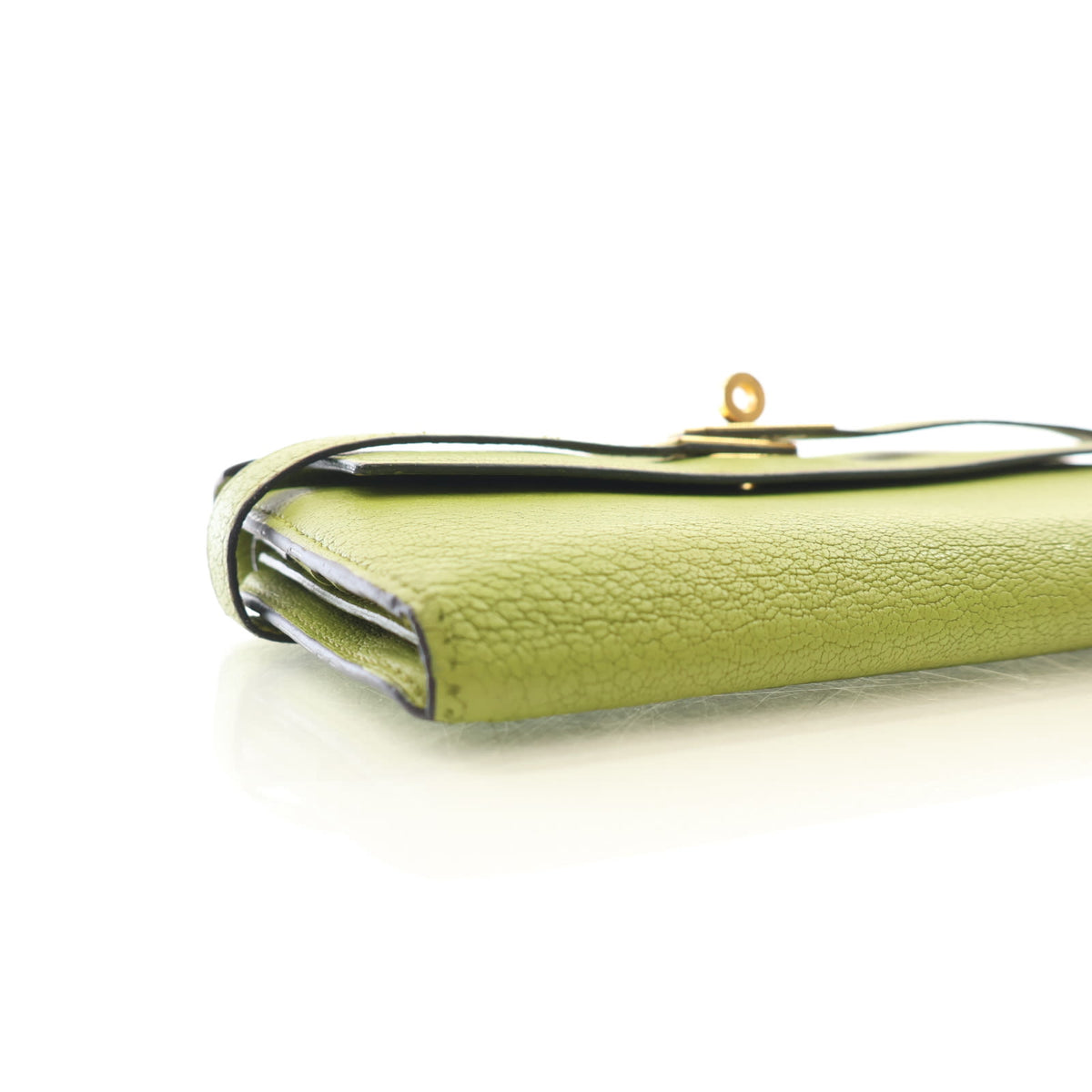 Hermes Vintage Vert Anis Chevre Mysore Kelly Long Wallet, photo 6 of 18