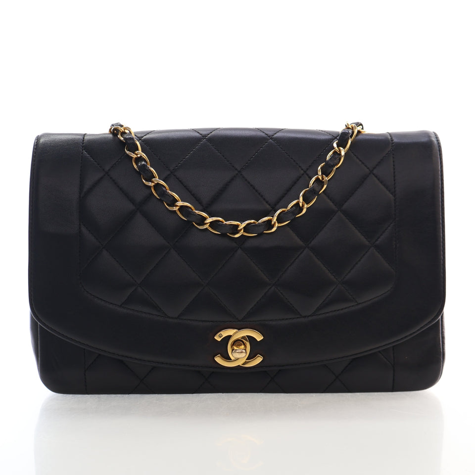 Chanel Medium Lambskin Vintage Diana Flap Bag