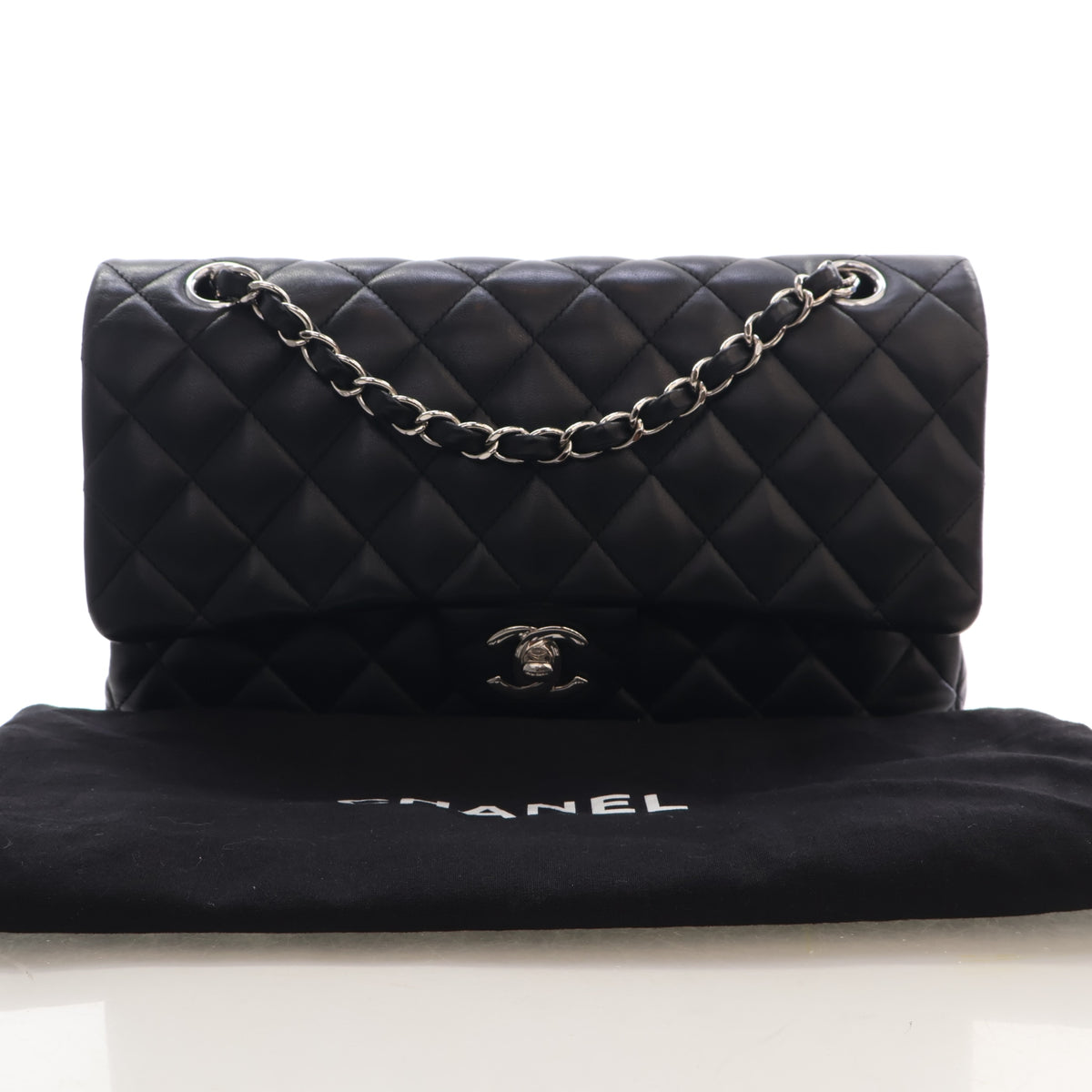 Pre-Owned Chanel Classic Double Flap Medium Lambskin Bag, photo 18 of 18
