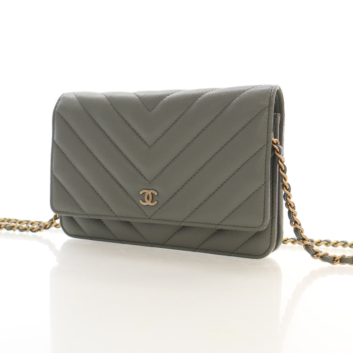Chanel Caviar Ancient Greek Charms Wallet on Chain (WOC)