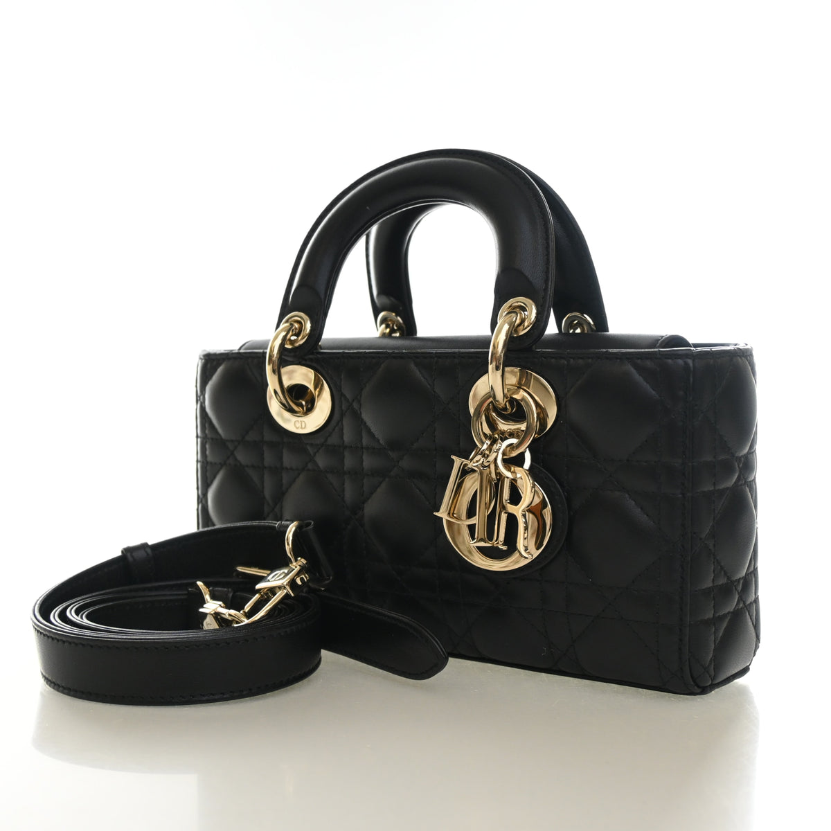 Pre-Owned Christian Dior Small Lambskin Lady D-joy, front view