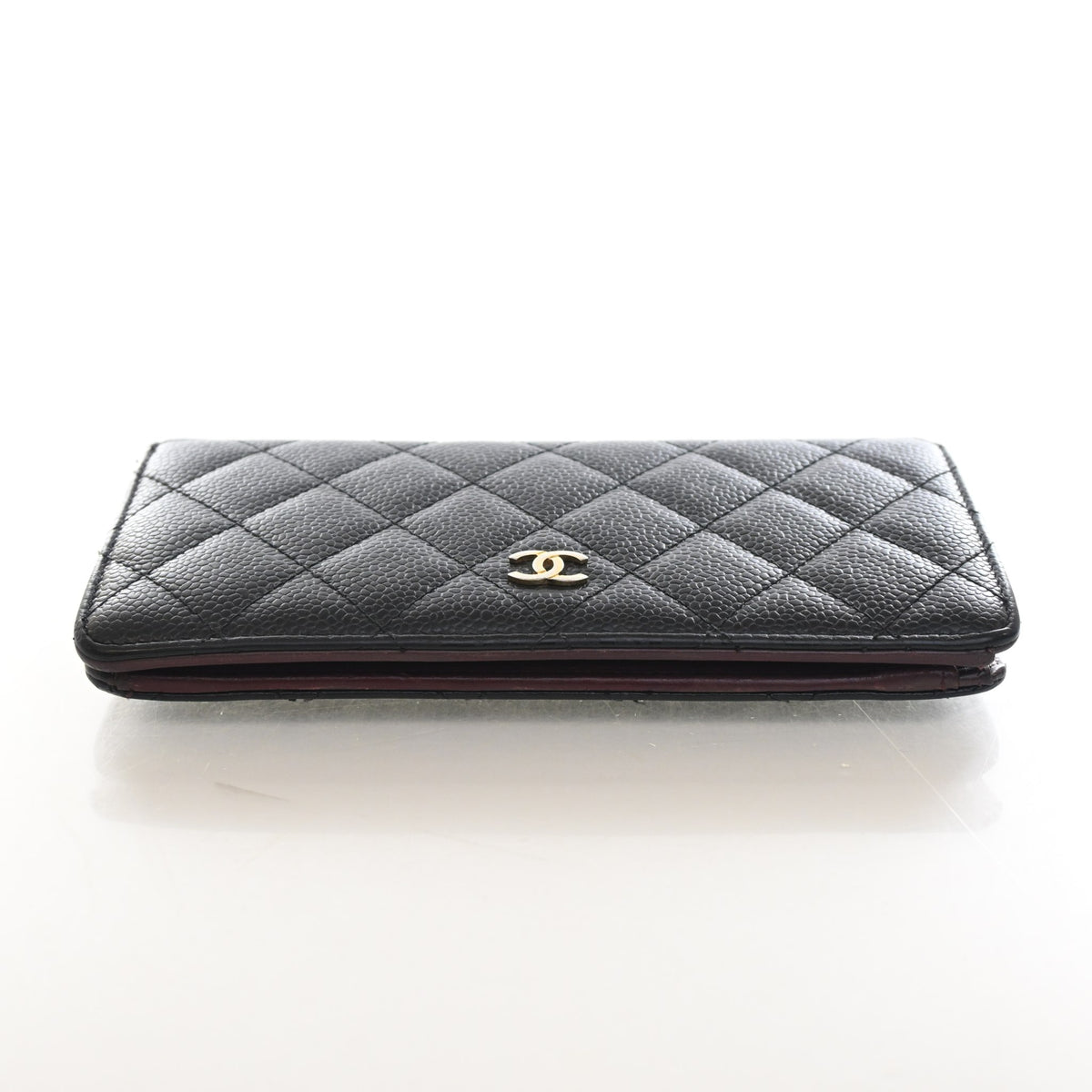 Pre-Owned Chanel Wallet Caviar Leather Long Bi Fold, front view, photo 9 of 15