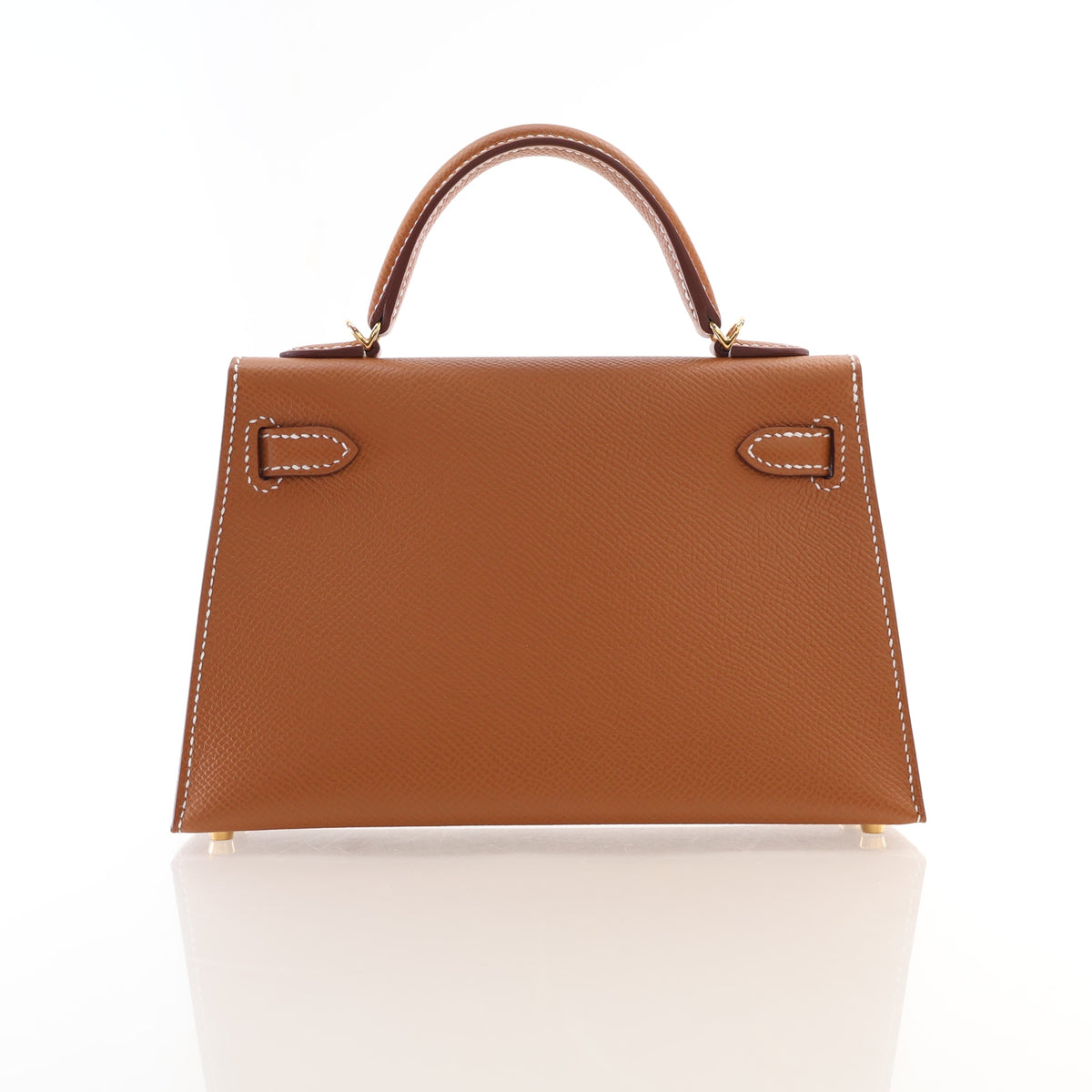 Pre-Owned Hermès Kelly Mini Gold Epsom Leather 20, front view, photo 11 of 15