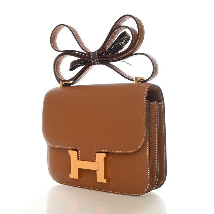 Hermès Gold Epsom Constance 18