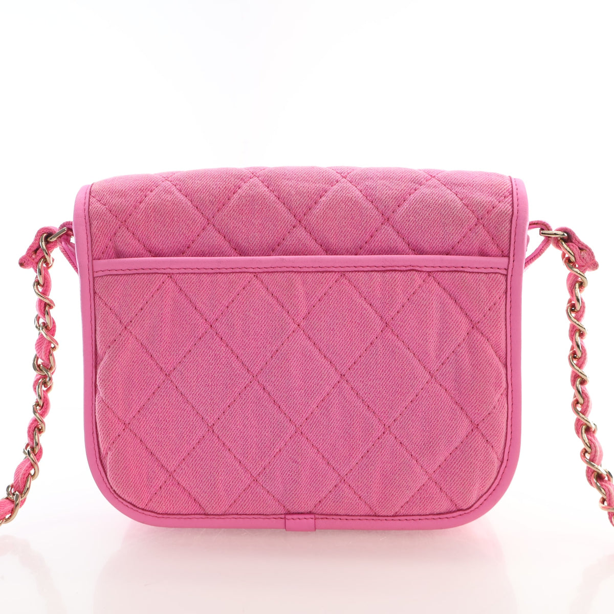 Chanel Small Denim Messenger Flap Bag, photo 13 of 21