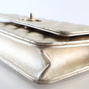 Chanel Calfskin Metallic CC...