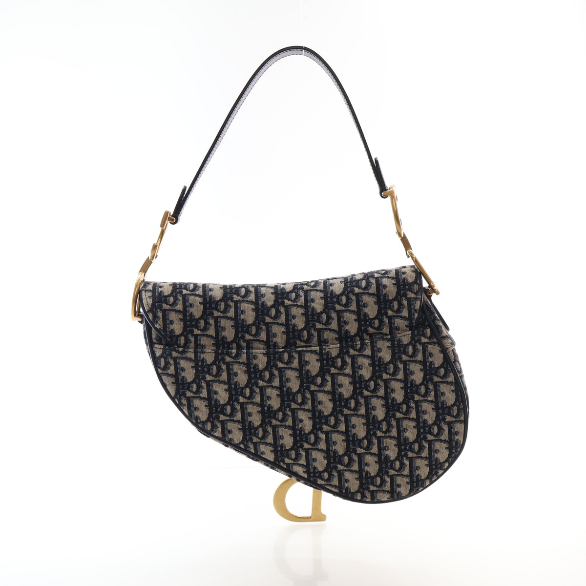Pre-Owned Christian Dior Saddle Bag Medium Oblique, three-quarter view, photo 14 of 19