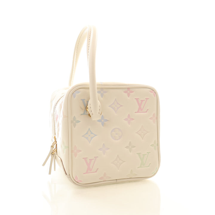 Louis Vuitton Multicolor Monogram Embossed Lambskin New Square Bag