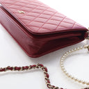 Chanel Lambskin Pearl Walle...