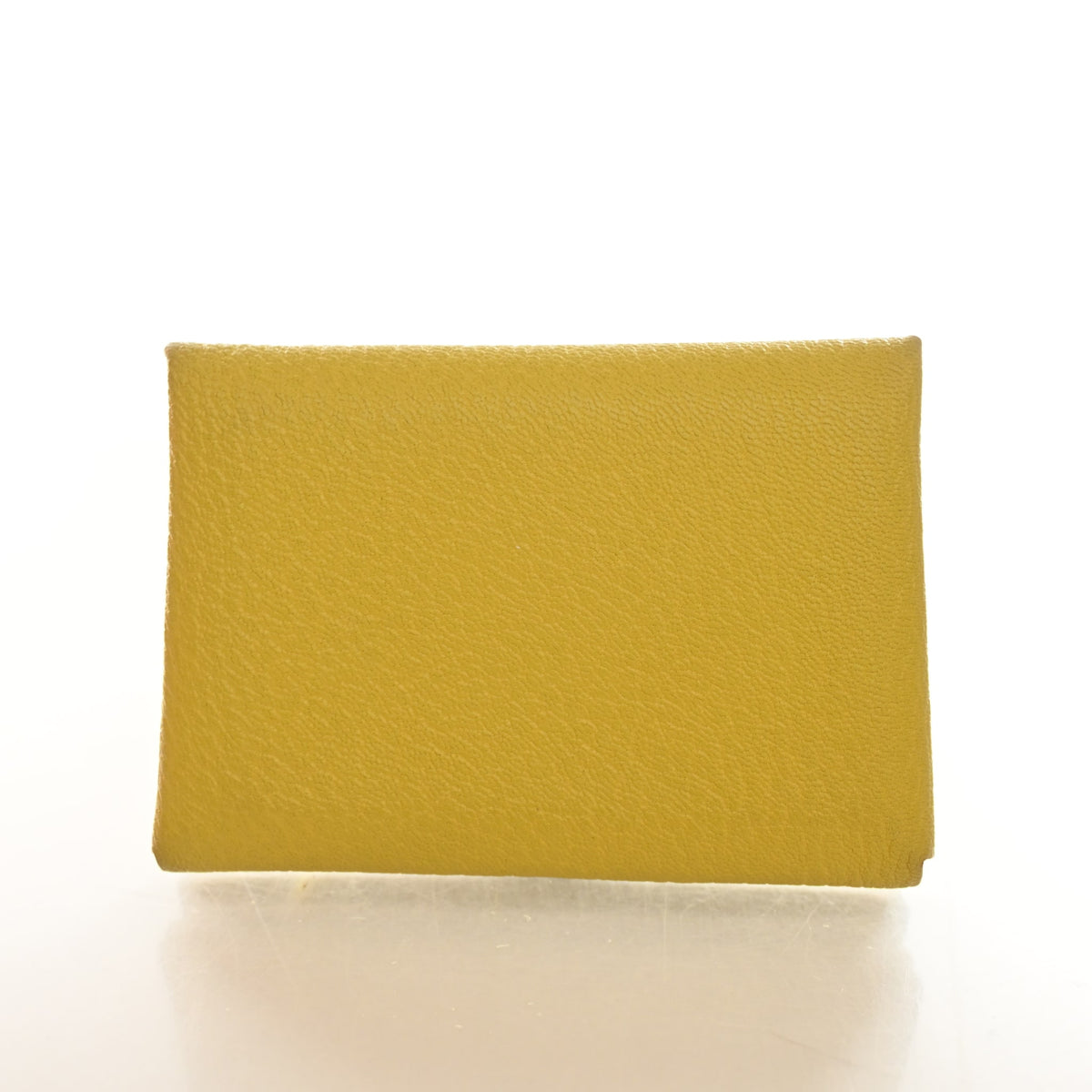 Pre-Owned Hermès Card Holder Jaune De Naples Calvi Duo, front view, photo 9 of 14