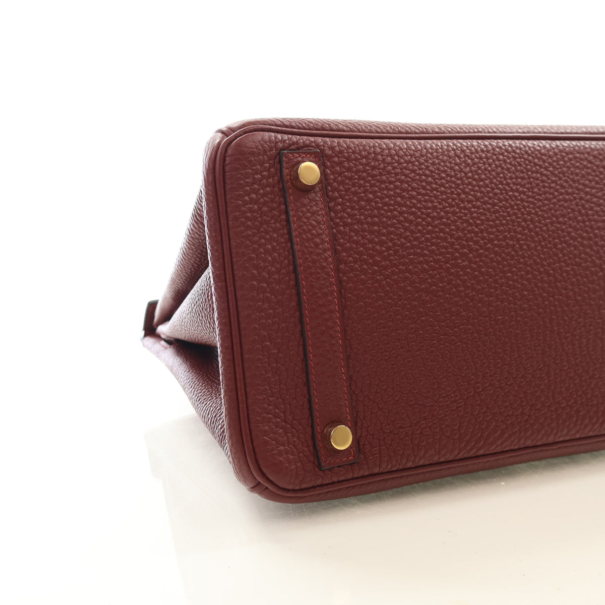 Hermes Vintage Bordeaux Clemence Birkin 30, photo 6 of 15