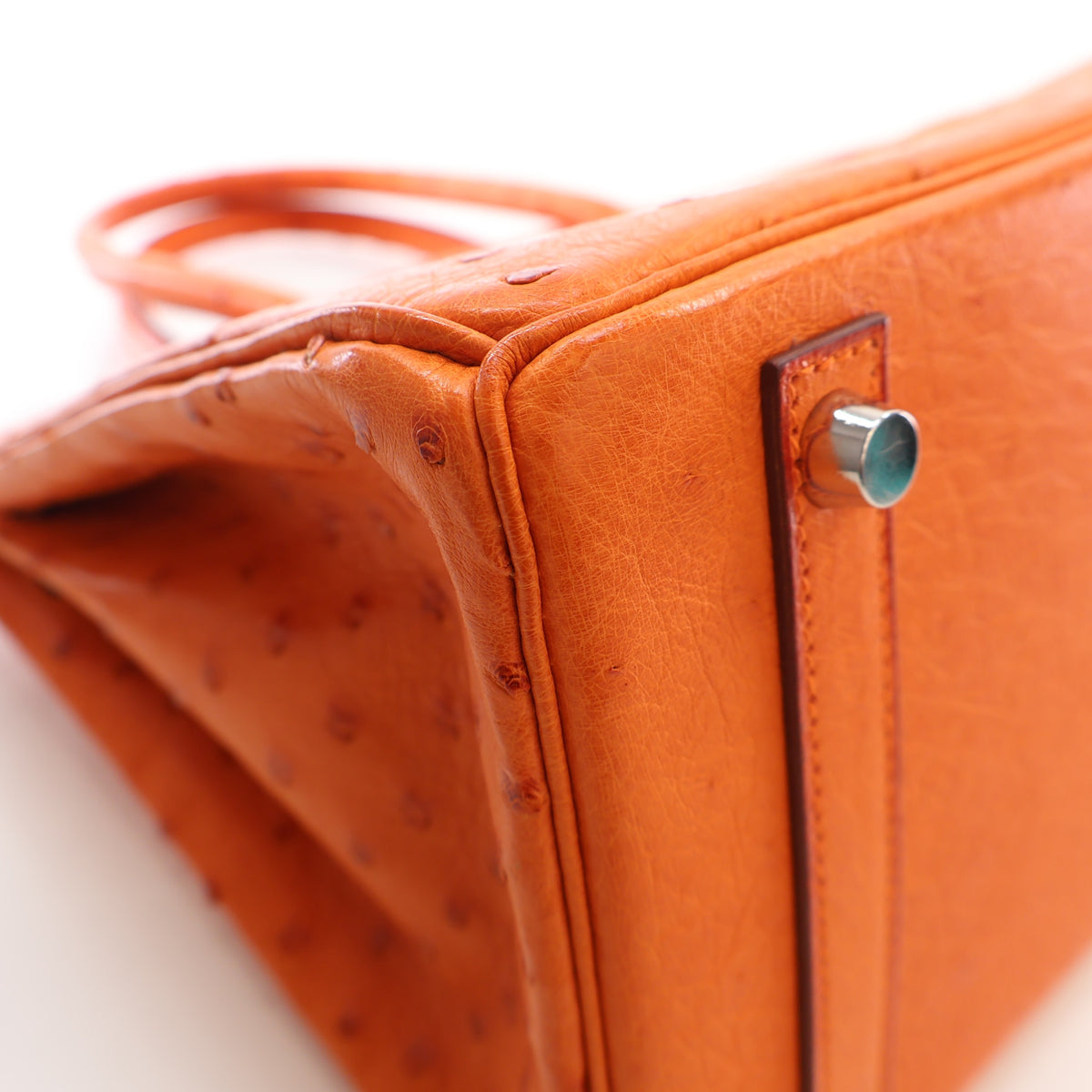 Hermes Vintage Orange H Ostrich Birkin 30, photo 16 of 21