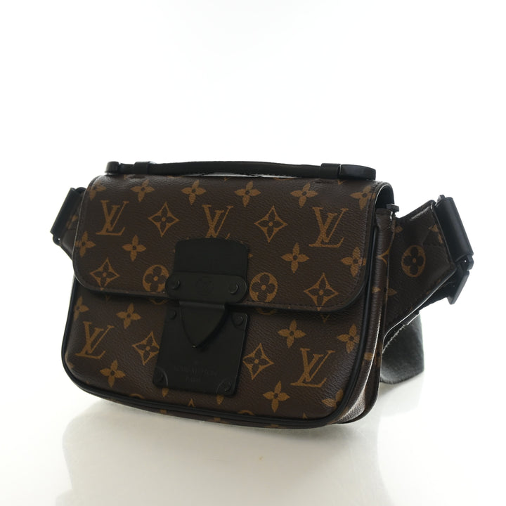 Louis Vuitton Monogram Macassar S Lock Waist Bag