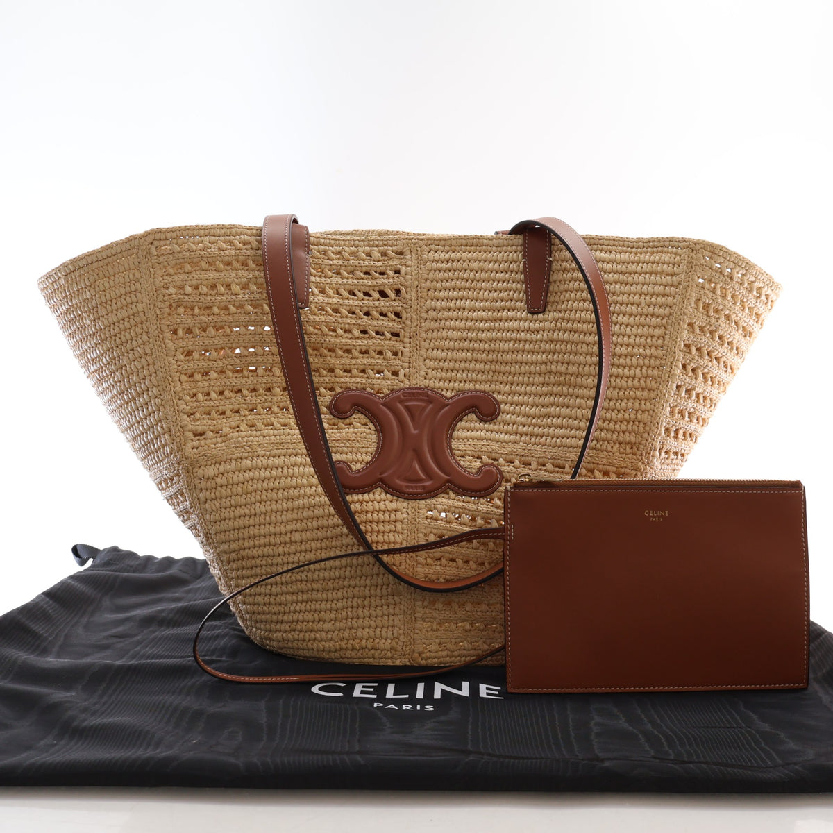 Celine Raffia Classic Panier Couffin Medium Tote, photo 16 of 16
