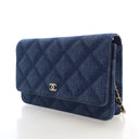 Chanel Denim Wallet on Chain