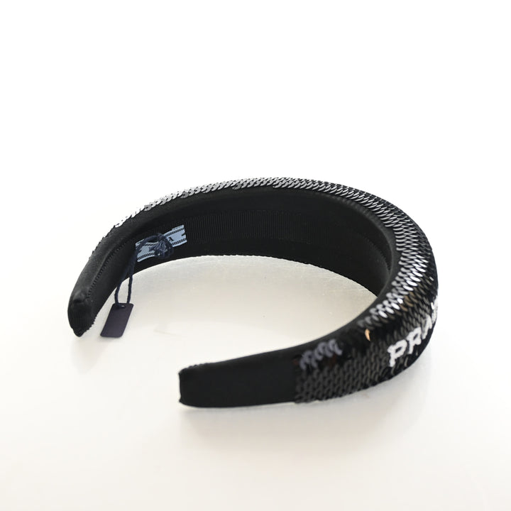 Prada Sequin Logo Headband