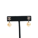 Chanel Pearl CC Drop Earrings