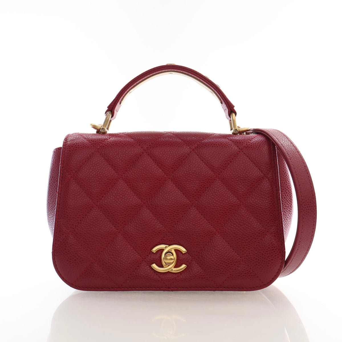 Chanel Mini Caviar Top Handle Flap Bag, photo 1 of 16
