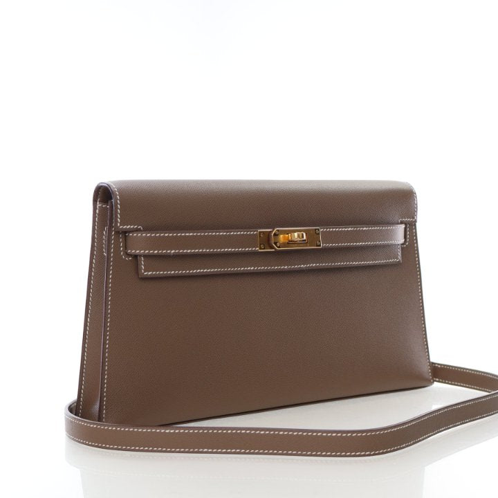 Hermes Etoupe Veau Madame Kelly Elan