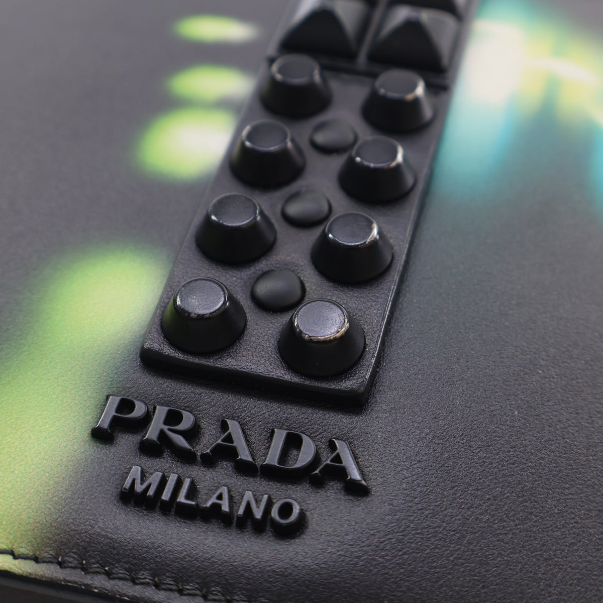 Pre-Owned Prada Shoulder Bag Saffiano City Lights Elektra, logo detail