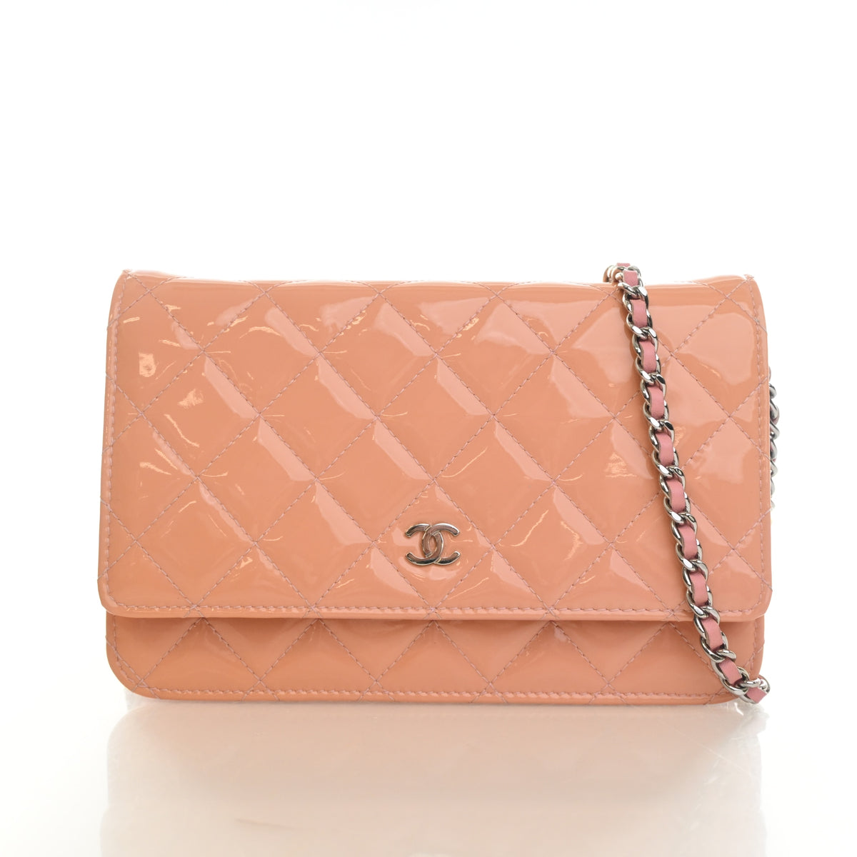 Chanel Patent Classic Wallet On Chain (WOC), photo 1 of 15