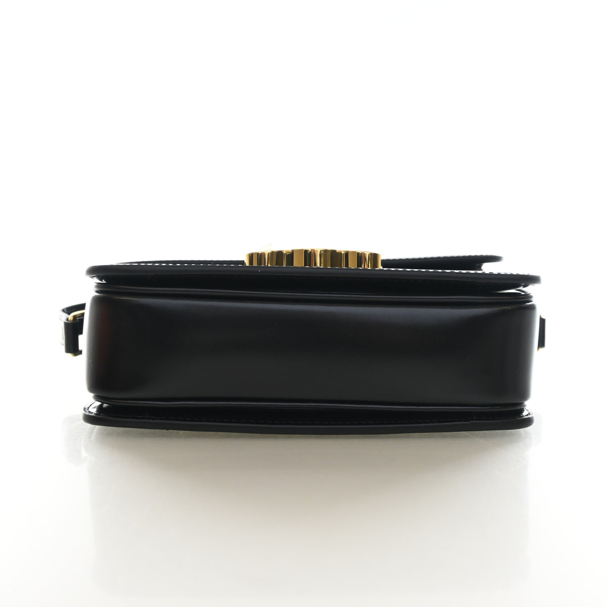 Pre-Owned Celine Flap Bag Teen Calfskin Triomphe, side profile, photo 9 of 12