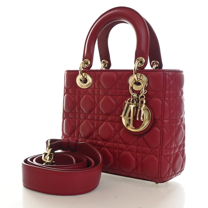 Christian Dior Small Lambskin Lucky Badges My Lady Dior