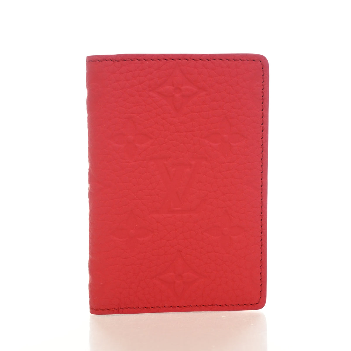 Pre-Owned Louis Vuitton Monogram Taurillon Pocket Organizer, front view, authenticated at Luxe Du Jour