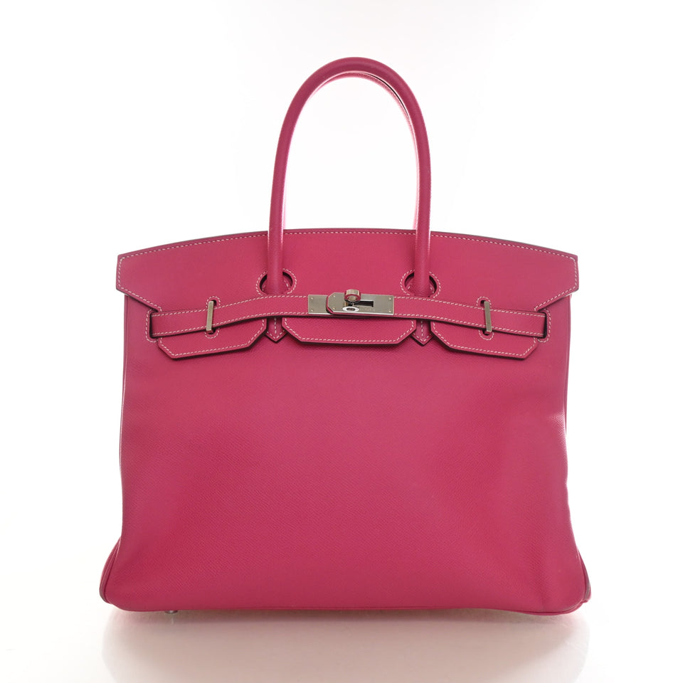 Hermes Rose Tyrien Epsom Candy Birkin 35