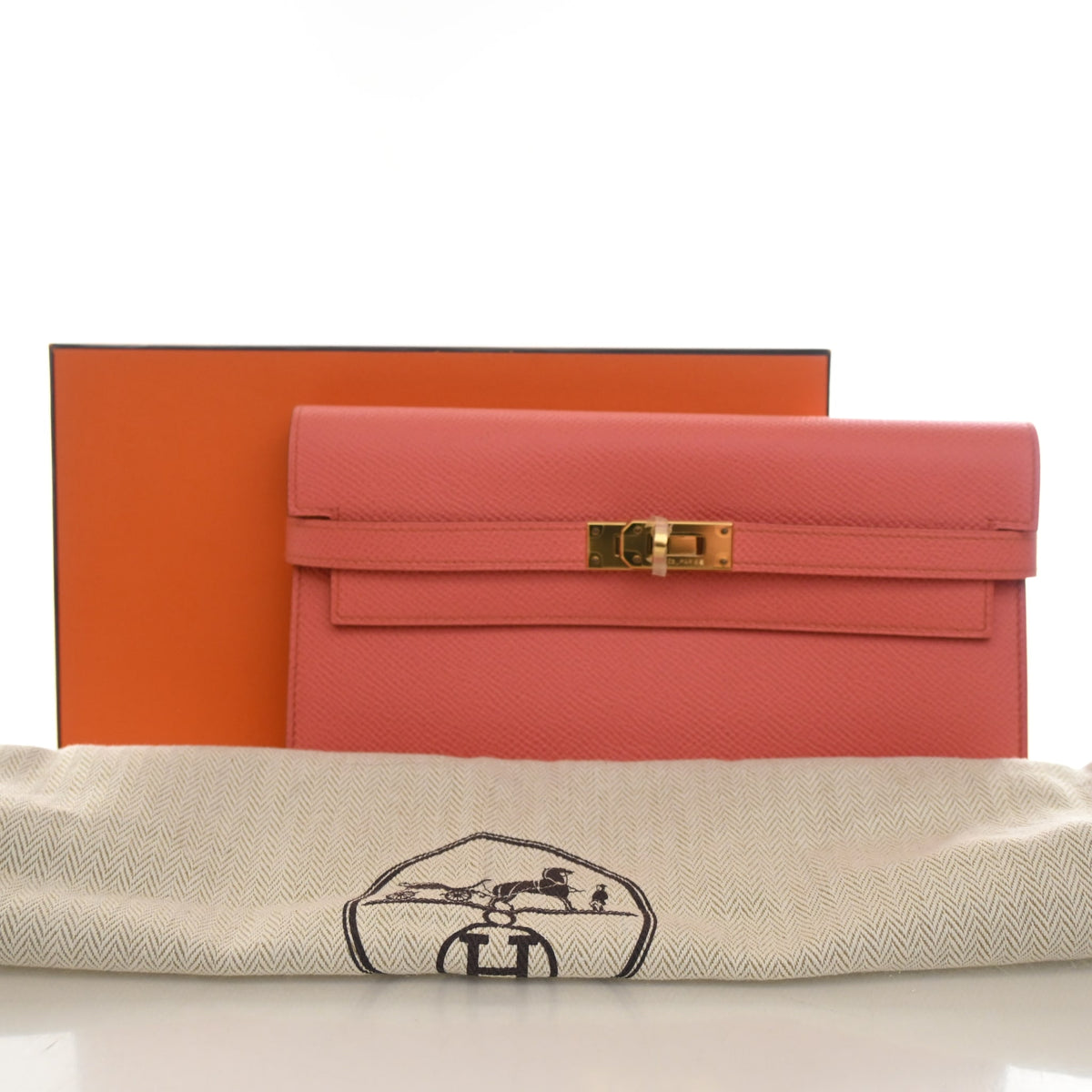 Hermes Flamingo Epsom Kelly Wallet, photo 12 of 12