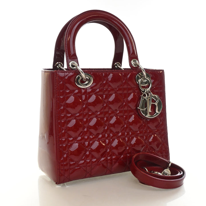 Christian Dior Medium Patent Lady Dior