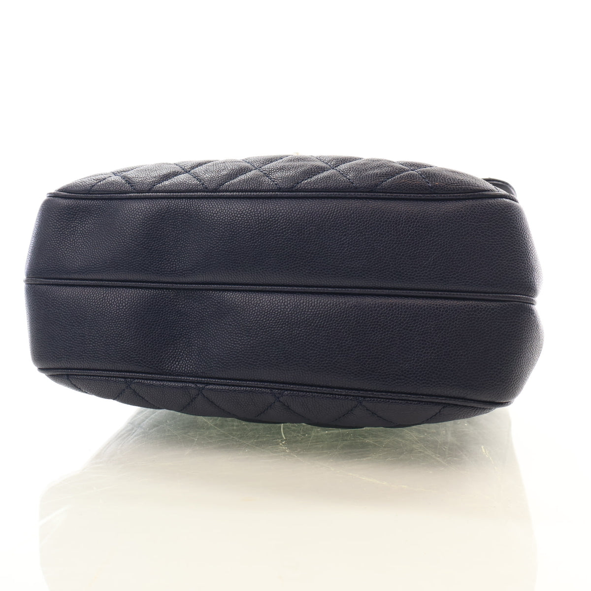 Pre-Owned Chanel Flap Bag Medium Caviar Leather Urban Companion, base and feet view, photo 7 of 16