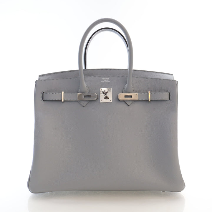 Hermes Bleu Glacier Epsom Birkin 35